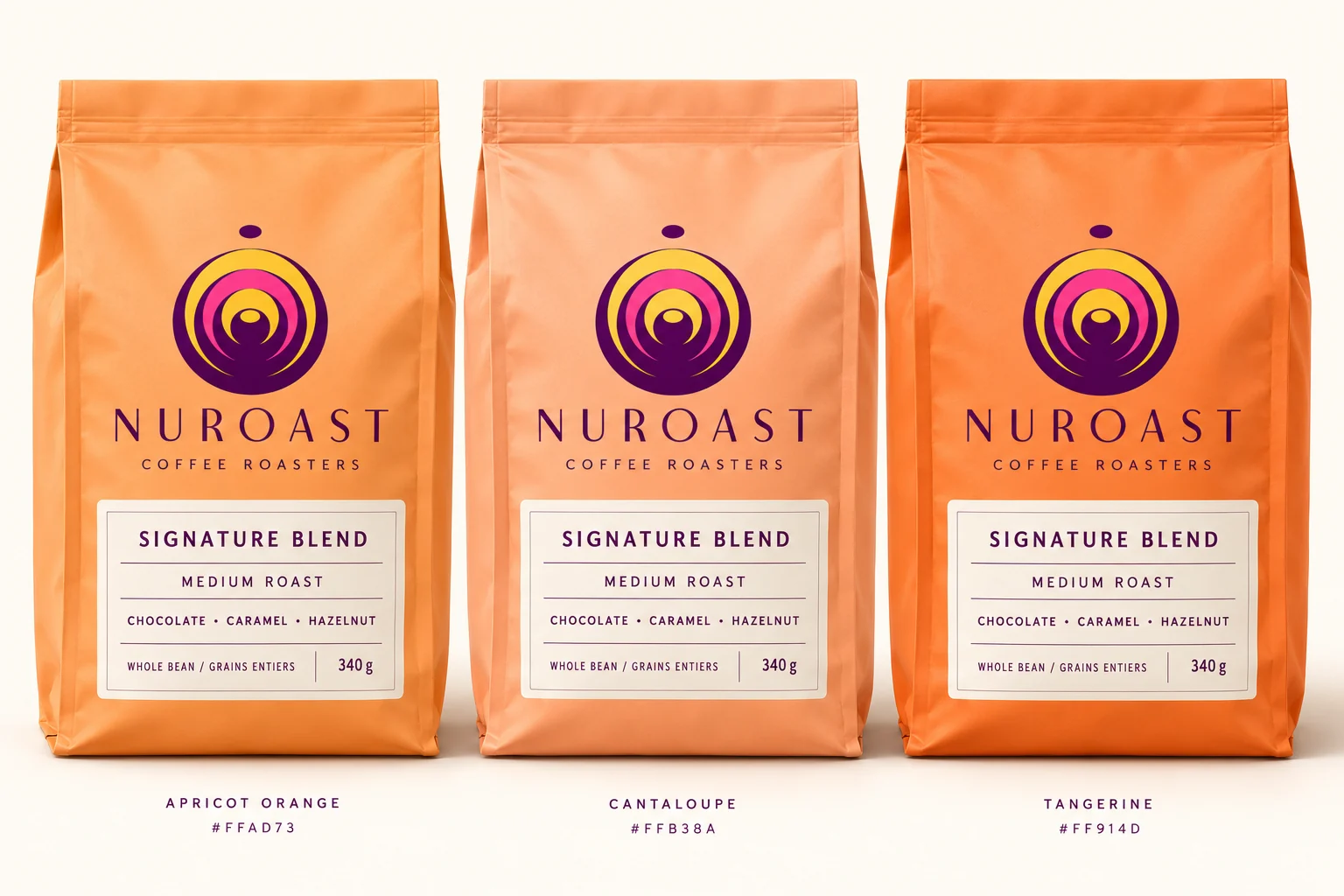 Featured brand direction: NuRoast Coffee Roasters.
